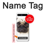 Samsung Galaxy Galaxy Z Flip 5G Hard Case Pug Dog with custom name