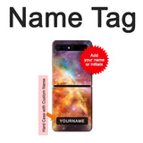 Samsung Galaxy Galaxy Z Flip 5G Hard Case Nebula Rainbow Space with custom name