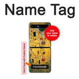 Samsung Galaxy Galaxy Z Flip 5G Hard Case Gustav Klimt The Kiss with custom name