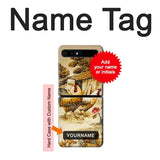 Samsung Galaxy Galaxy Z Flip 5G Hard Case French Country Chicken with custom name