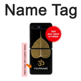 Samsung Galaxy Flip 5G Hard Case Gold Leaf Buddhist Om Symbol with custom name