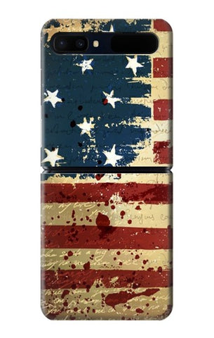 Samsung Galaxy Galaxy Z Flip 5G Hard Case Old American Flag