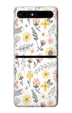 Samsung Galaxy Galaxy Z Flip 5G Hard Case Pastel Flowers Pattern