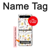 Samsung Galaxy Galaxy Z Flip 5G Hard Case Pastel Flowers Pattern with custom name