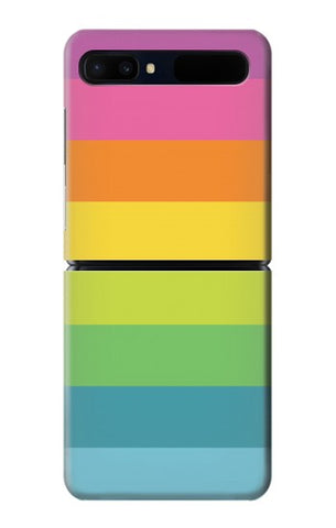 Samsung Galaxy Flip 5G Hard Case Rainbow Pattern