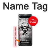Samsung Galaxy Flip 5G Hard Case Biohazards Biological Hazard with custom name