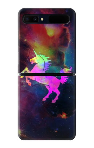 Samsung Galaxy Galaxy Z Flip 5G Hard Case Rainbow Unicorn Nebula Space