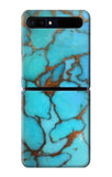 Samsung Galaxy Galaxy Z Flip 5G Hard Case Aqua Turquoise Rock