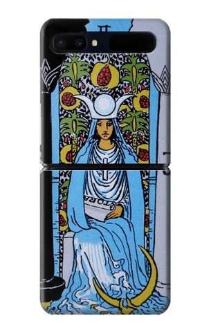 Samsung Galaxy Flip 5G Hard Case High Priestess Tarot Card