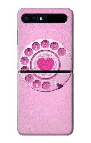 Samsung Galaxy Galaxy Z Flip 5G Hard Case Pink Retro Rotary Phone