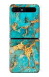 Samsung Galaxy Galaxy Z Flip 5G Hard Case Aqua Turquoise Stone