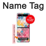 Samsung Galaxy Galaxy Z Flip 5G Hard Case Candy Minimal Pastel Colors with custom name