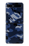 Samsung Galaxy Galaxy Z Flip 5G Hard Case Navy Blue Camouflage
