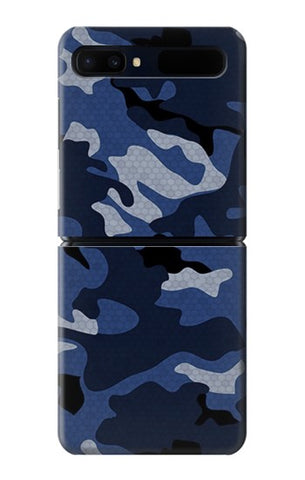 Samsung Galaxy Galaxy Z Flip 5G Hard Case Navy Blue Camouflage