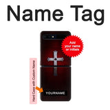 Samsung Galaxy Galaxy Z Flip 5G Hard Case Christian Cross with custom name
