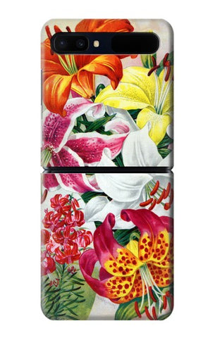 Samsung Galaxy Galaxy Z Flip 5G Hard Case Retro Art Flowers