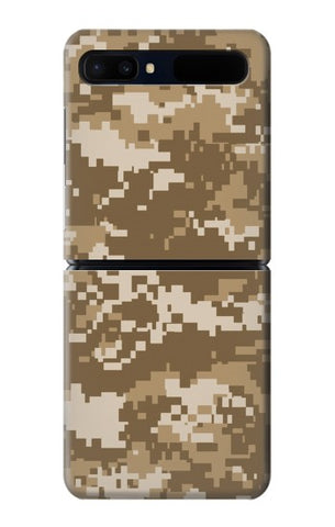 Samsung Galaxy Galaxy Z Flip 5G Hard Case Army Camo Tan