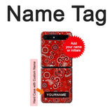 Samsung Galaxy Galaxy Z Flip 5G Hard Case Red Bandana with custom name