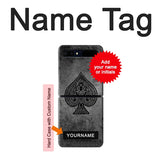 Samsung Galaxy Flip 5G Hard Case Black Ace Spade with custom name