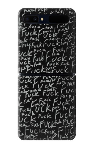 Samsung Galaxy Galaxy Z Flip 5G Hard Case Funny Words Blackboard
