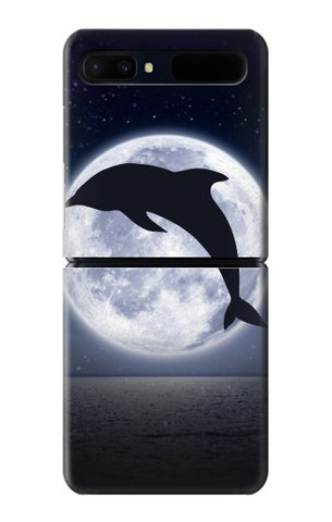 Samsung Galaxy Galaxy Z Flip 5G Hard Case Dolphin Moon Night