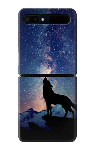 Samsung Galaxy Galaxy Z Flip 5G Hard Case Wolf Howling Million Star
