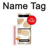 Samsung Galaxy Flip 5G Hard Case Seamless Pineapple with custom name