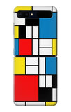 Samsung Galaxy Galaxy Z Flip 5G Hard Case Piet Mondrian Line Art Composition