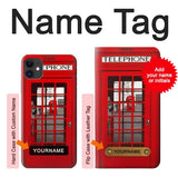 iPhone 11 Hard Case Classic British Red Telephone Box with custom name