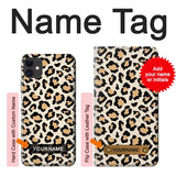 iPhone 11 Hard Case Fashionable Leopard Seamless Pattern with custom name