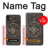 iPhone 11 Hard Case Norse Ancient Viking Symbol with custom name