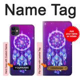 iPhone 11 Hard Case Cute Galaxy Dream Catcher with custom name