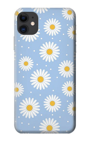 iPhone 11 Hard Case Daisy Flowers Pattern