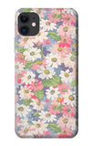 iPhone 11 Hard Case Floral Flower Art Pattern