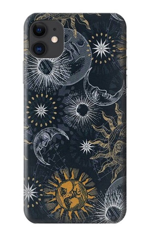 iPhone 11 Hard Case Moon and Sun