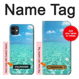 iPhone 11 Hard Case Summer Ocean Beach with custom name