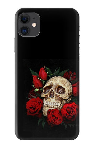 iPhone 11 Hard Case Dark Gothic Goth Skull Roses