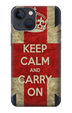 iPhone 13 Hard Case Keep Calm and Carry On