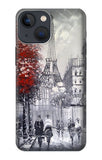 iPhone 13 Hard Case Eiffel Painting of Paris