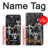 iPhone 13 Hard Case Giraffes With Sunglasses with custom name
