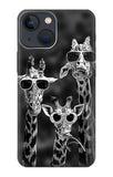 iPhone 13 Hard Case Giraffes With Sunglasses
