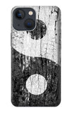 iPhone 13 Hard Case Yin Yang Wood