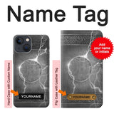 iPhone 13 Hard Case Thor Thunder Strike Hammer with custom name