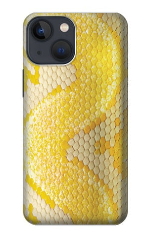 iPhone 13 Hard Case Yellow Snake Skin