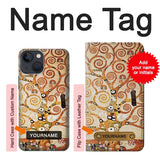 iPhone 13 Hard Case The Tree of Life Gustav Klimt with custom name