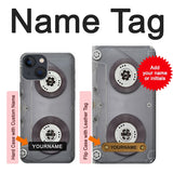 iPhone 13 Hard Case Cassette Tape with custom name