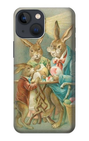 iPhone 13 Hard Case Easter Rabbit Family