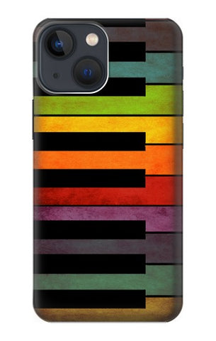 iPhone 13 Hard Case Colorful Piano