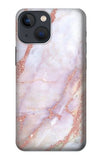 iPhone 13 Hard Case Soft Pink Marble Graphic Print