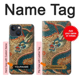 iPhone 13 Hard Case Dragon Cloud Painting with custom name